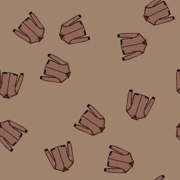 Seamless pattern vintage leather jacket male cartoon vector Illustrazione stock