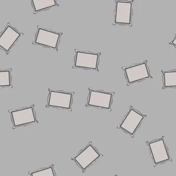 Seamless pattern vintage photo frame cartoon vector 스톡 일러스트