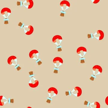 Seamless pattern vintage potion bottle cartoon vector Stock Illustration