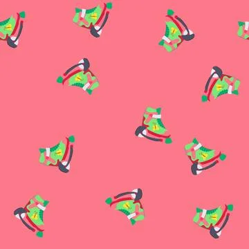 Seamless pattern vintage roller skate cartoon vector イラスト素材
