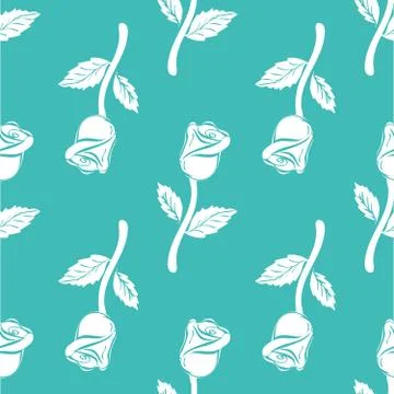 Seamless pattern vintage rose Illustrazione stock