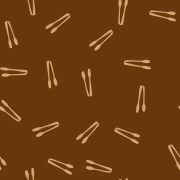 Seamless pattern vintage sugar cube tongs cartoon vector 库存插图