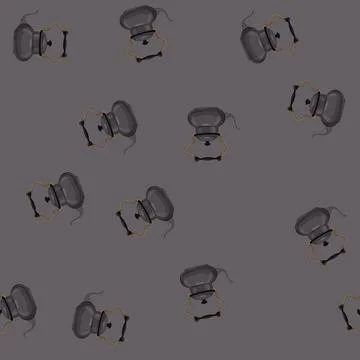 Seamless pattern vintage teapot tea kettle cartoon vector Stock Illustration
