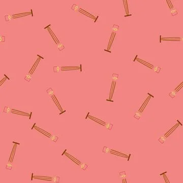 Seamless pattern vintage torchere cartoon vector Illustrazione stock