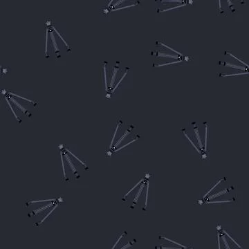 Seamless pattern vintage tripod camera cartoon vector Stock Illustration