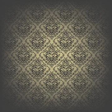 Seamless pattern Vintage wallpaper Illustrazione stock