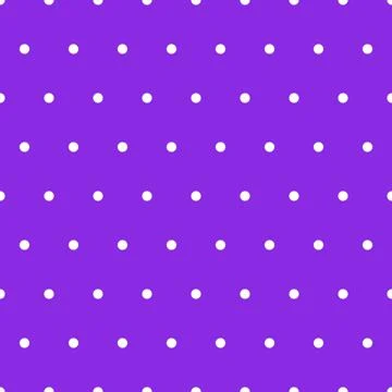 Seamless pattern. Violet background with white dots . Vector illustration. Stock Illustration