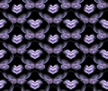 Seamless pattern in violet on black Stock Illustration