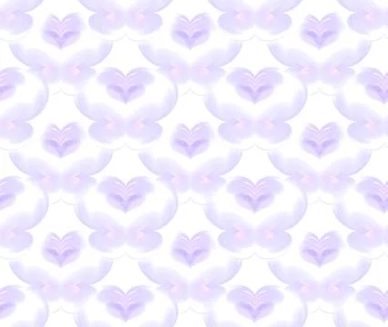 Seamless pattern in violet on white Stock Illustration