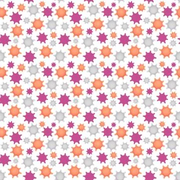 Seamless pattern of virus Stock Illustration