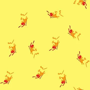 Seamless pattern viscous liquid lava cartoon vector Illustrazione stock