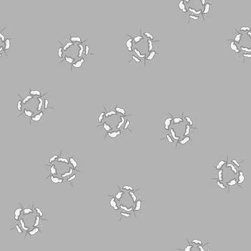 Seamless pattern visibility dust burst cartoon vector Illustrazione stock