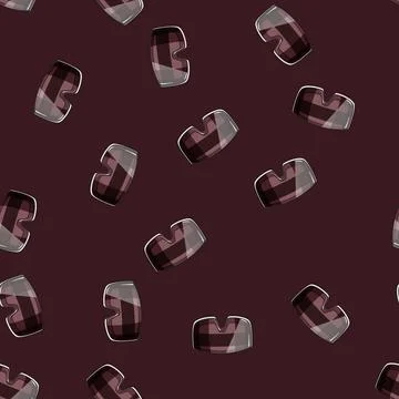 Seamless pattern visibility goggles ski cartoon vector Stock Illustration
