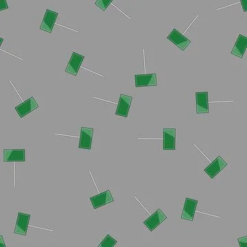 Seamless pattern visibility street sign green cartoon vector Stock Illustration