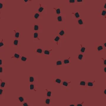 Seamless pattern vision glasses for the blind cartoon vector Stock Illustration