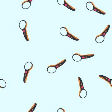 Seamless pattern vision reading magnifier cartoon vector Illustrazione stock