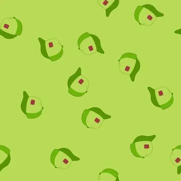 Seamless pattern visor baseball cap cartoon vector Illustrazione stock