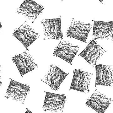 Seamless pattern visualization graph sketch hand drawn Stockillustratie