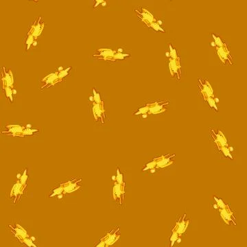 Seamless pattern volcano lava hot cartoon vector Stock Illustration
