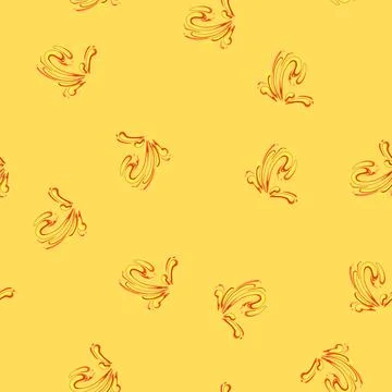 Seamless pattern volcano lava splash cartoon vector 스톡 일러스트