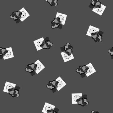 Seamless pattern voltage short circuit fire cartoon vector Stock Illustration
