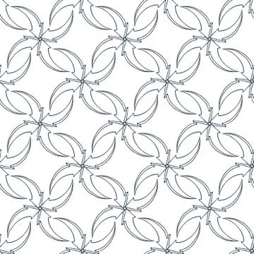 Seamless pattern of volumetric arrows Illustrazione stock