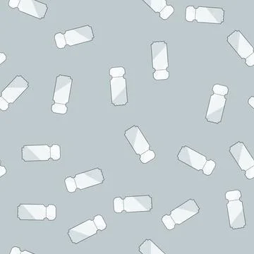 Seamless pattern voucher ticket white cartoon vector Stock Illustration