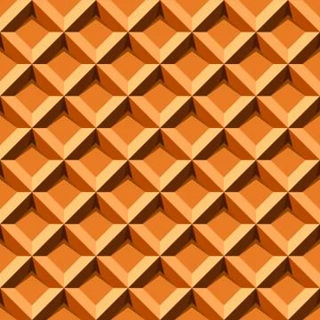 Seamless pattern with waffel texture Stock Illustration