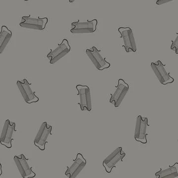 Seamless pattern waiter kitchen apron cartoon vector Stock Illustration