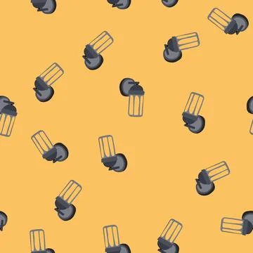 Seamless pattern wall exterior lamp cartoon vector 库存插图