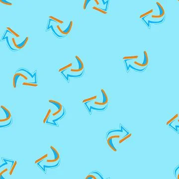 Seamless pattern wall graffiti arrow cartoon vector Stock Illustration