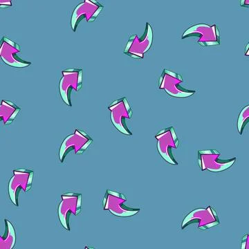 Seamless pattern wall graffiti arrow cartoon vector Stock Illustration