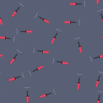 Seamless pattern wall paint scraper cartoon vector Stock Illustration