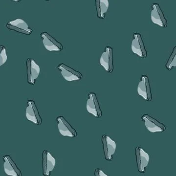 Seamless pattern wall pebble stone cartoon vector Stock Illustration