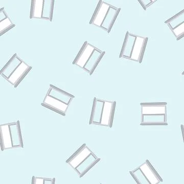 Seamless pattern wall window frame cartoon vector Stock Illustration