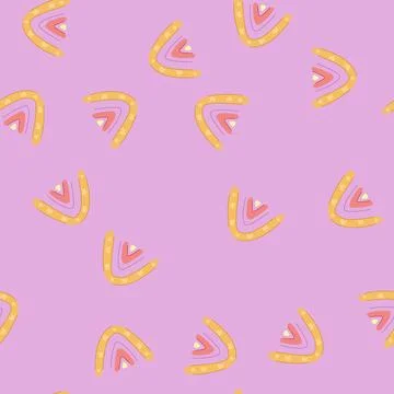 Seamless pattern wallart baby boho rainbow cartoon vector Stock Illustration