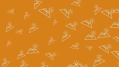 Seamless Pattern of Wallet and Clock Icons for Financial Management Concept Stock Footage 345539096