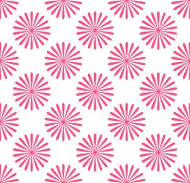Seamless pattern, wallpaper with flower motifs. Simple monochrome repeatable  Stock Illustration