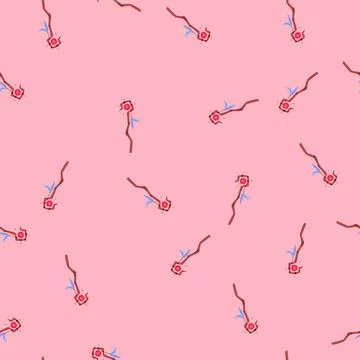 Seamless pattern wand magic wizard stick cartoon vector Stock Illustration