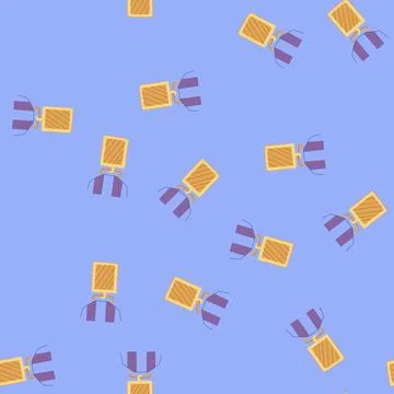 Seamless pattern war military medal cartoon vector Stock Illustration