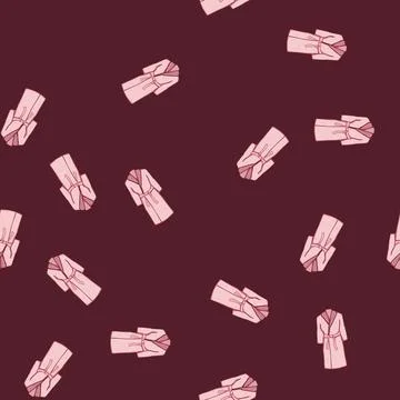 Seamless pattern warm bathrobe cartoon vector Stock Illustration