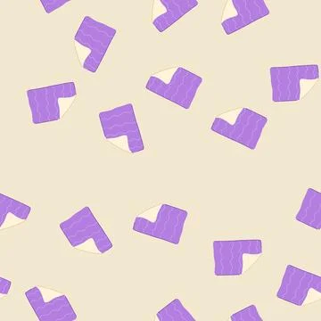 Seamless pattern warm blanket baby cartoon vector 库存插图