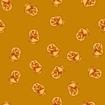 Seamless pattern warm throw blanket cartoon vector Stock Illustration