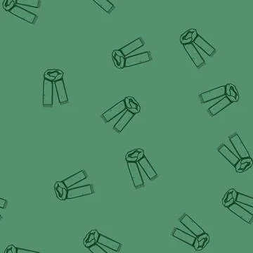 Seamless pattern warm winter scarf man cartoon vector イラスト素材