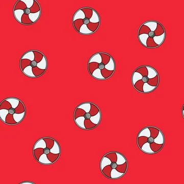 Seamless pattern warrior viking shield cartoon vector イラスト素材
