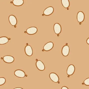 Seamless pattern wash loofah shower cartoon vector Illustrazione stock