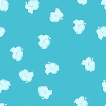 Seamless pattern wash shampoo foam cartoon vector Stock Illustration