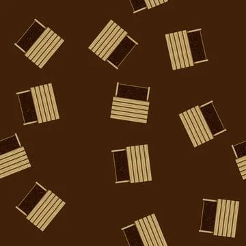 Seamless pattern waste compost bin cartoon vector Stock Illustration