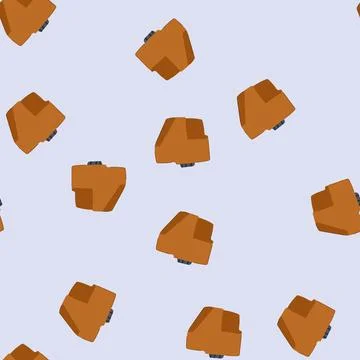 Seamless pattern waste plastic tank cartoon vector 스톡 일러스트