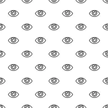 Seamless pattern of watching eyes representing surveillance 스톡 일러스트